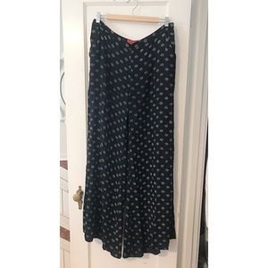Anthropologie Cartonnier wide leg navy pant sz 12